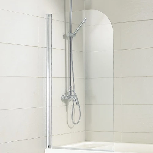 Душевая шторка Bravat Alfa на ванну одна распашная дверь BG070.5110A-1 70х150 см