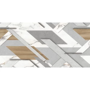 Керамогранит Delacora Loftstyle матовый карвинг бело-серый D120243M 120х60 см