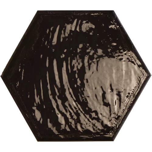 Керамогранит Prissmacer Rain nero hex 22,8х19,8 см