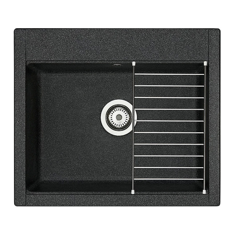 Мойка кухонная Акватон Делия 60 графит 1A715232LD210