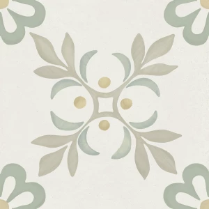 Керамогранит Harmony Peronda Llevant Taupe Garden LT матовый бело-зеленый 3386040464 22,3х22,3 см