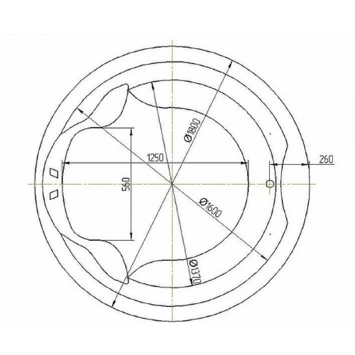 Акриловая ванна Aquatek Аура без гидромассажа с фронтальной панелью с каркасом вклеенный со слив переливом AUR180-0000033 180х180 см