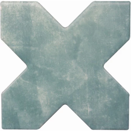 Керамогранит Cevica Becolors Cross Lagoon матовый бирюзовый CV67376 13,25х13,25 см