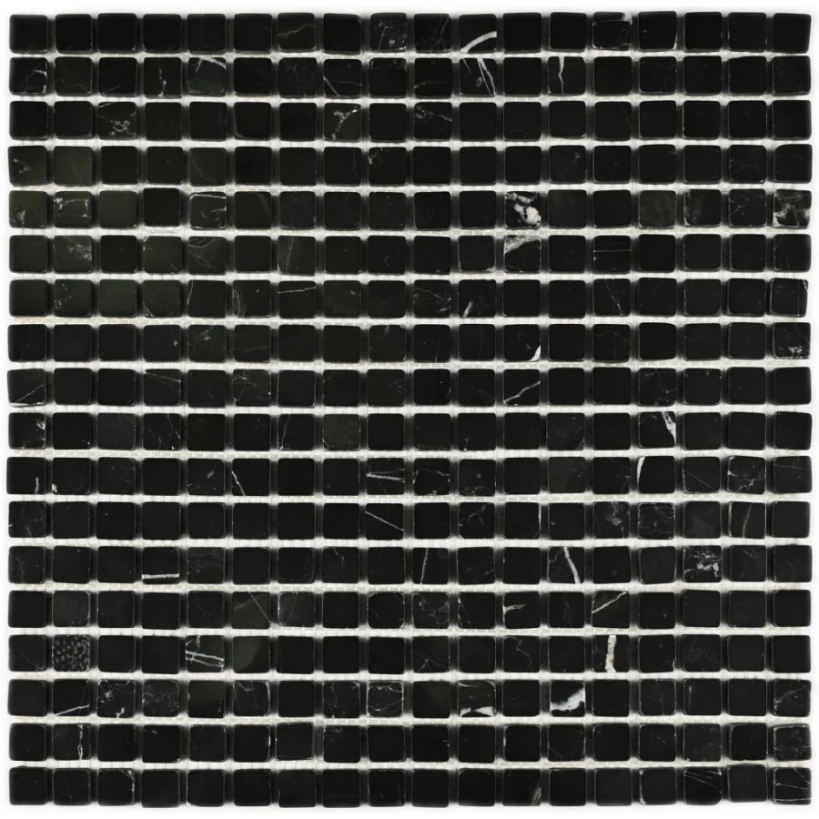 Мозаика Bonaparte Каменная мозаика Persia 15х15 черная 30,5х30,5 см