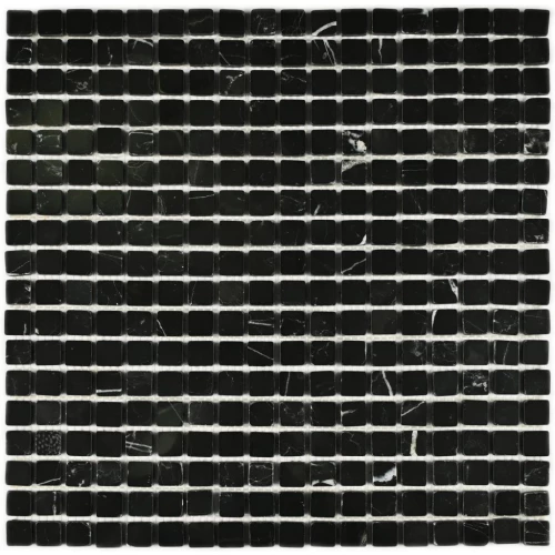 Мозаика Bonaparte Каменная мозаика Persia 15х15 черная 30,5х30,5 см