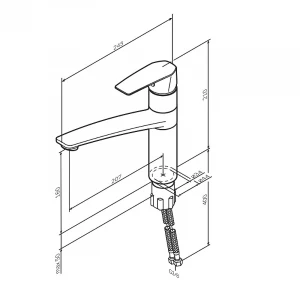 Смеситель для кухни Am Pm Gem F90A00000