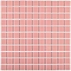Мозаика Bonaparte Стеклянная мозаика Pink glass 25х25 глянцевая розовая 30х30 см