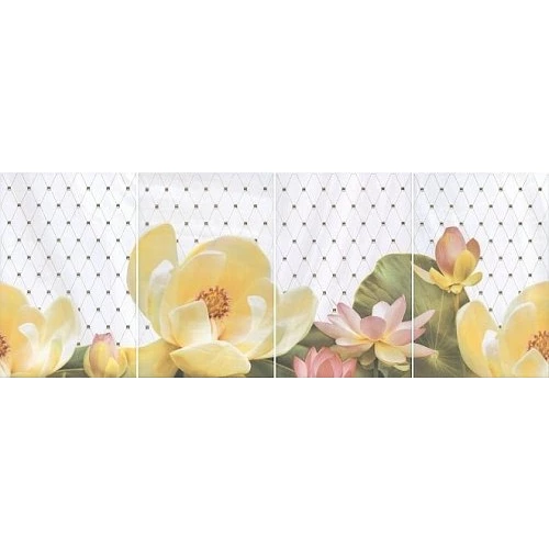 Панно Kerama Marazzi Летний сад светлый (компл. из 4-х шт.) 30х80 см