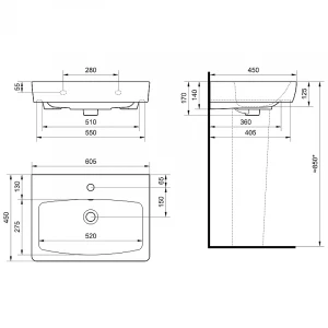 Умывальник Santek Нео 60 1.WH30.2.186