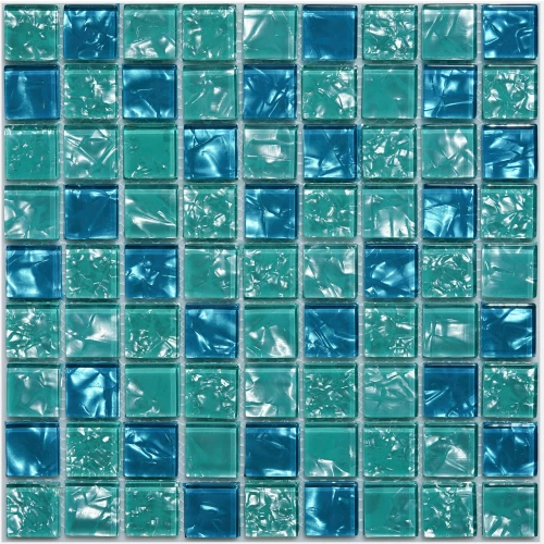 Мозаика Orro Mosaic Гласс Лазурит 30х30 глянцевая бирюзовая 29х29 см