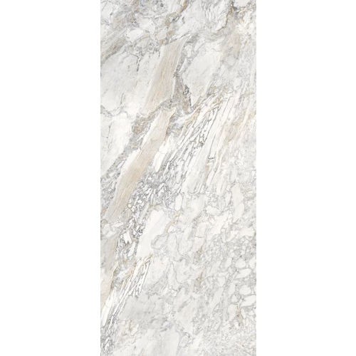 Керамогранит StaroSlabs Polished Domino Ash-B Elegance глянцевый серый 280х120 см