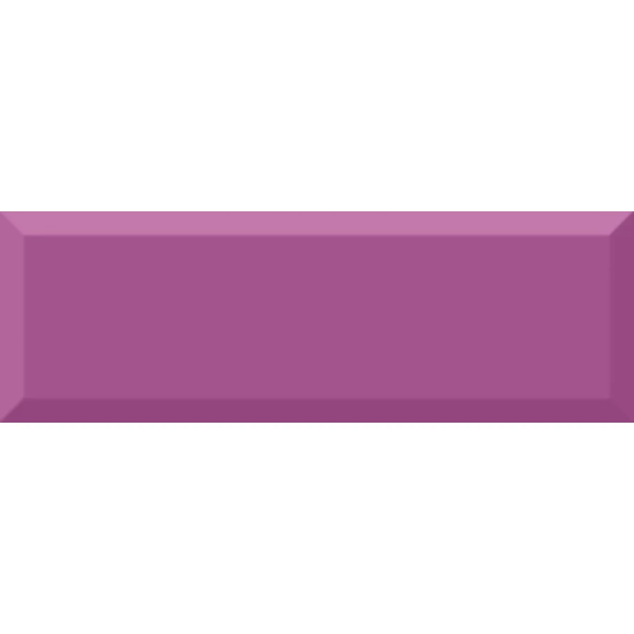 Плитка настенная Absolut Keramika Monocolor 10x30 Morado Biselado Brillo XX cva053 30х10 см