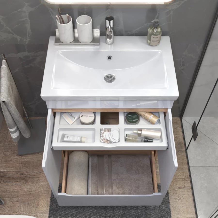 Тумба под раковину Vigo Grani 700-2-1 дуб золотой 285 дуб золотой