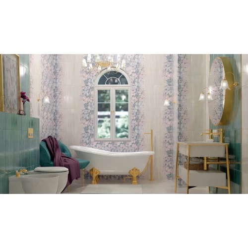 Декор Нефрит-Керамика Нормандия бирюзовый 07-00-5-10-01-71-857 50х25 см