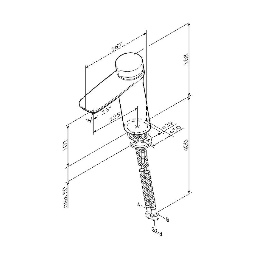 Смеситель для раковины Am Pm Inspire V2.0 TouchReel F50A02500