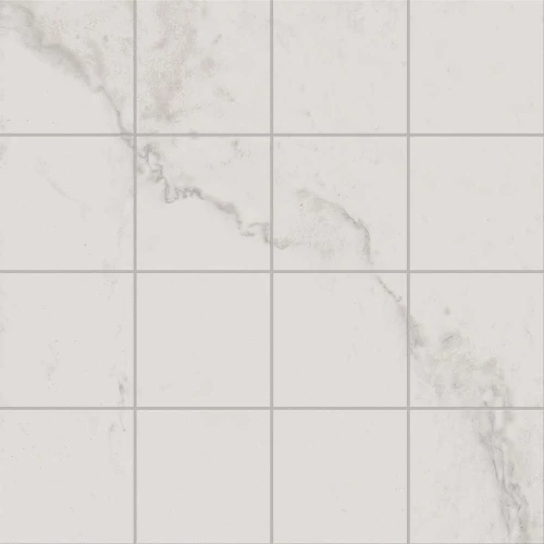 Фальшмозаика Estima Melody MO01 Grids матовая белая 72003 39,8x39,8 см