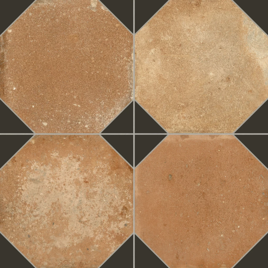 Керамогранит Peronda FS Nonna Black Decor LT матовый коричневый 3388941563 45,2х45,2 см