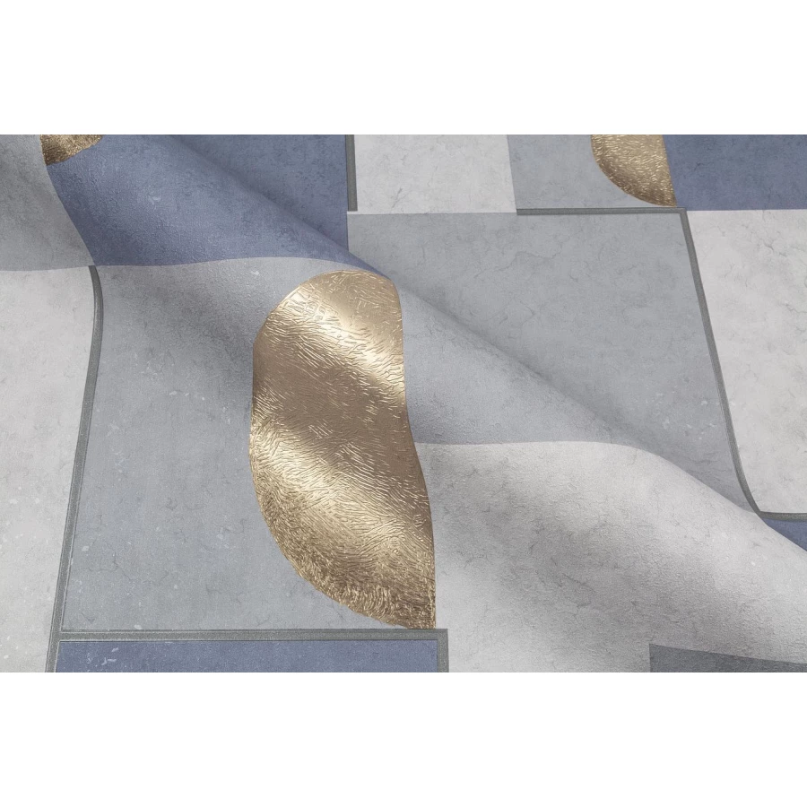 Обои флизелиновые Palitra Home Eclipse серые синие HC72080-46 1,06х10,05 м