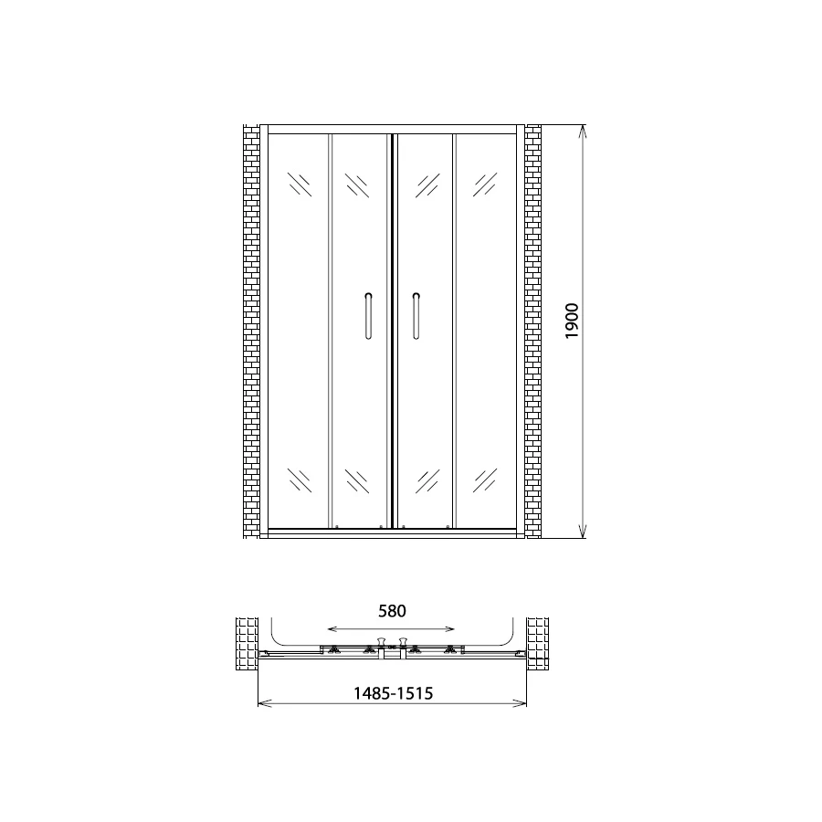 Душевая дверь Gemy Victoria S30192A