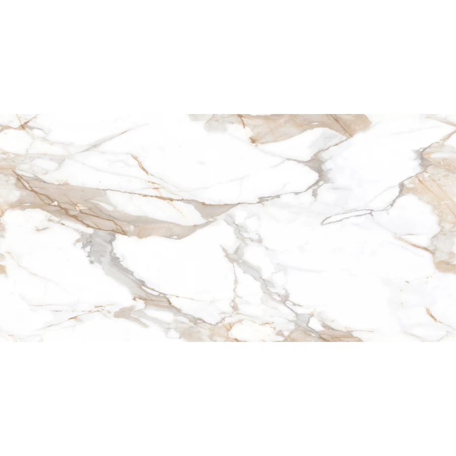 Керамогранит Ceradim Calacatta Fairy Gold бежевый Полированный 120х60 см