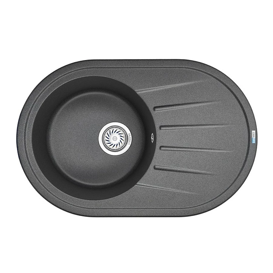 Кухонная мойка Granula Standart 7601 графит 76х50 см