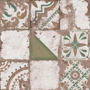 Керамогранит El Molino Memory 7 Verde Brillo матовый с блеском многоцветный 58х58 см