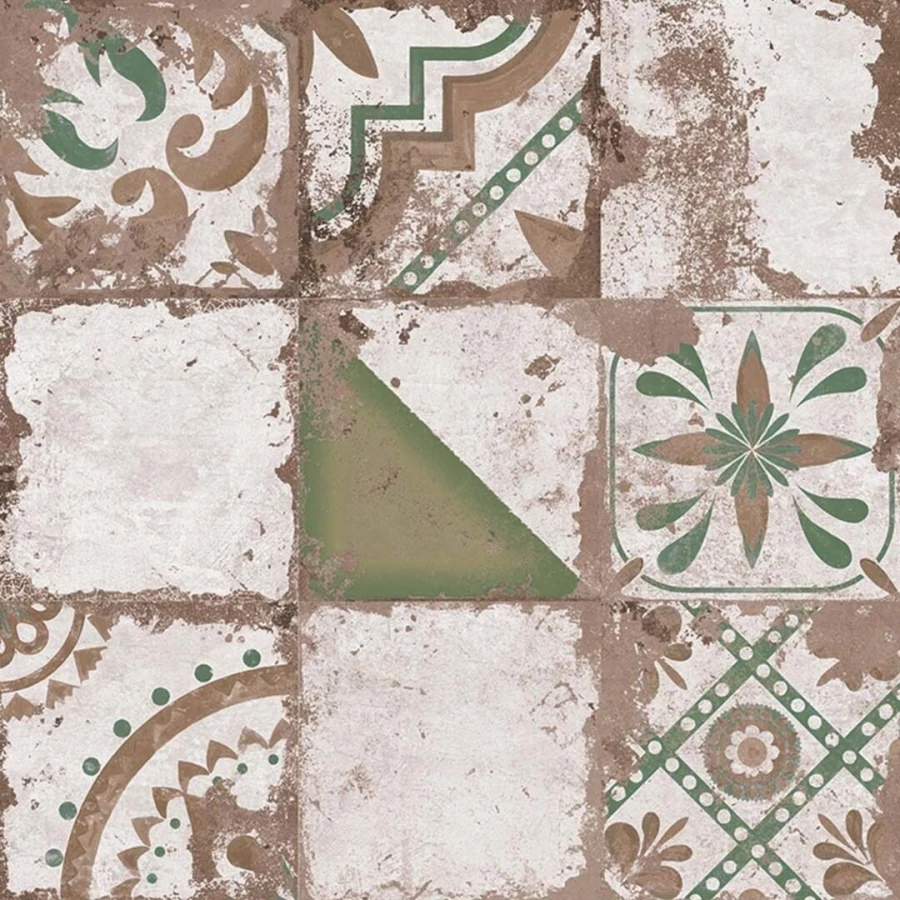 Керамогранит El Molino Memory 7 Verde Brillo матовый с блеском многоцветный 58х58 см