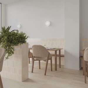 Плитка настенная DNA Calema Oval Greige Gloss глянцевая бежевая 16х5,2 см