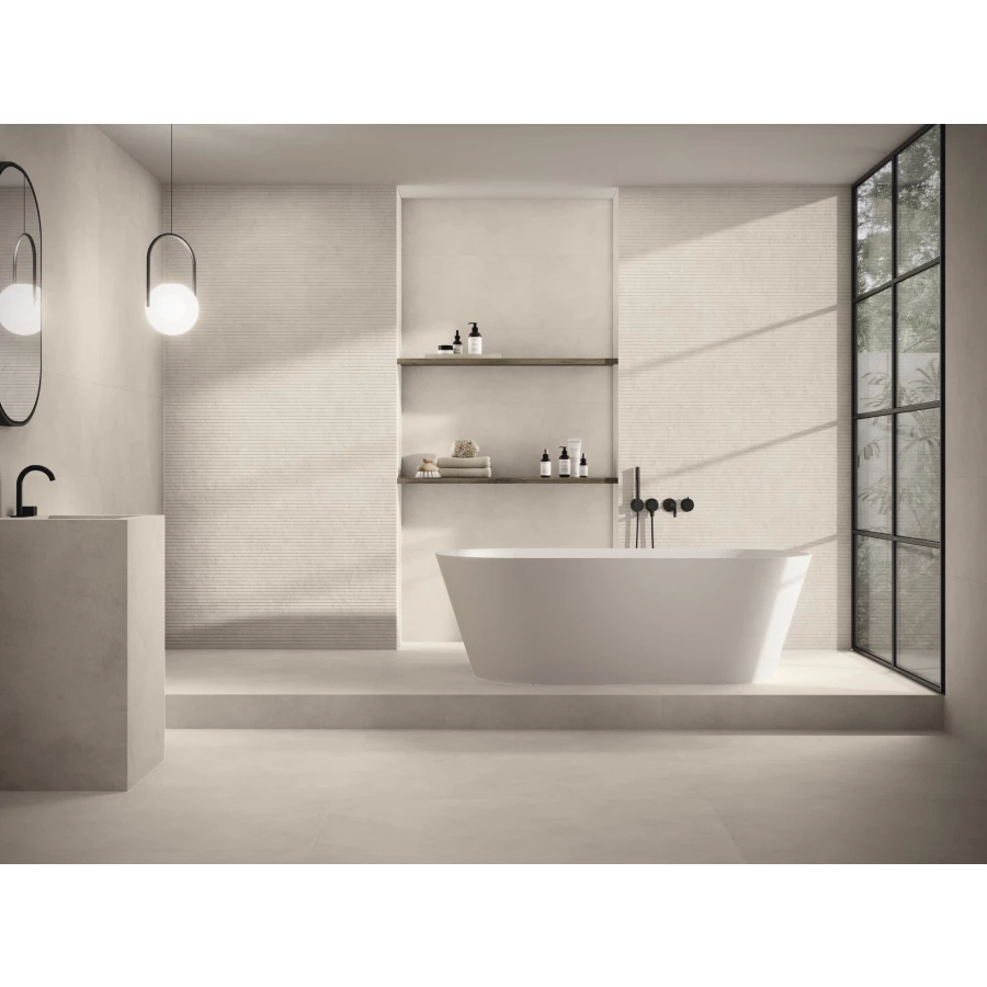 Плитка настенная Ape Ceramica Verse Bach White Rect матовая белая A044648 120x40 см