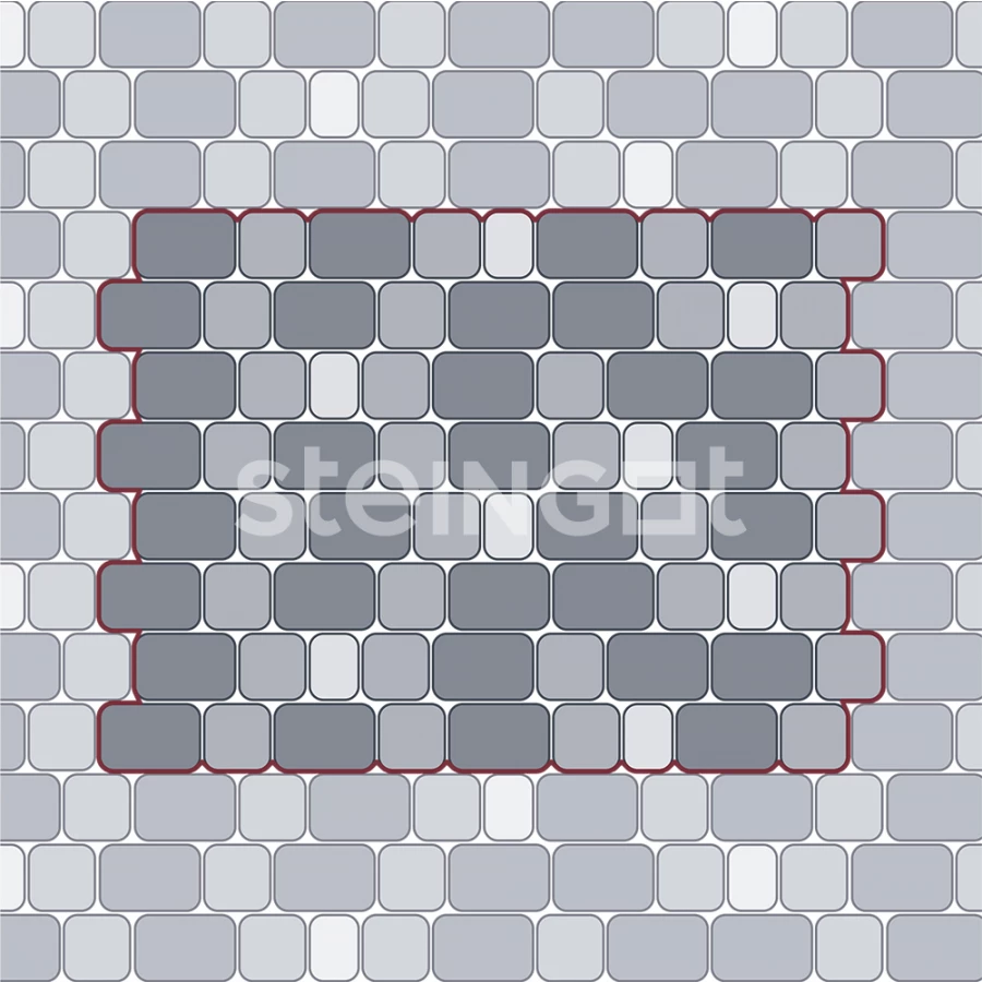 Тротуарная плитка Steingot Классика Травертин Бежевая 24973 60 мм