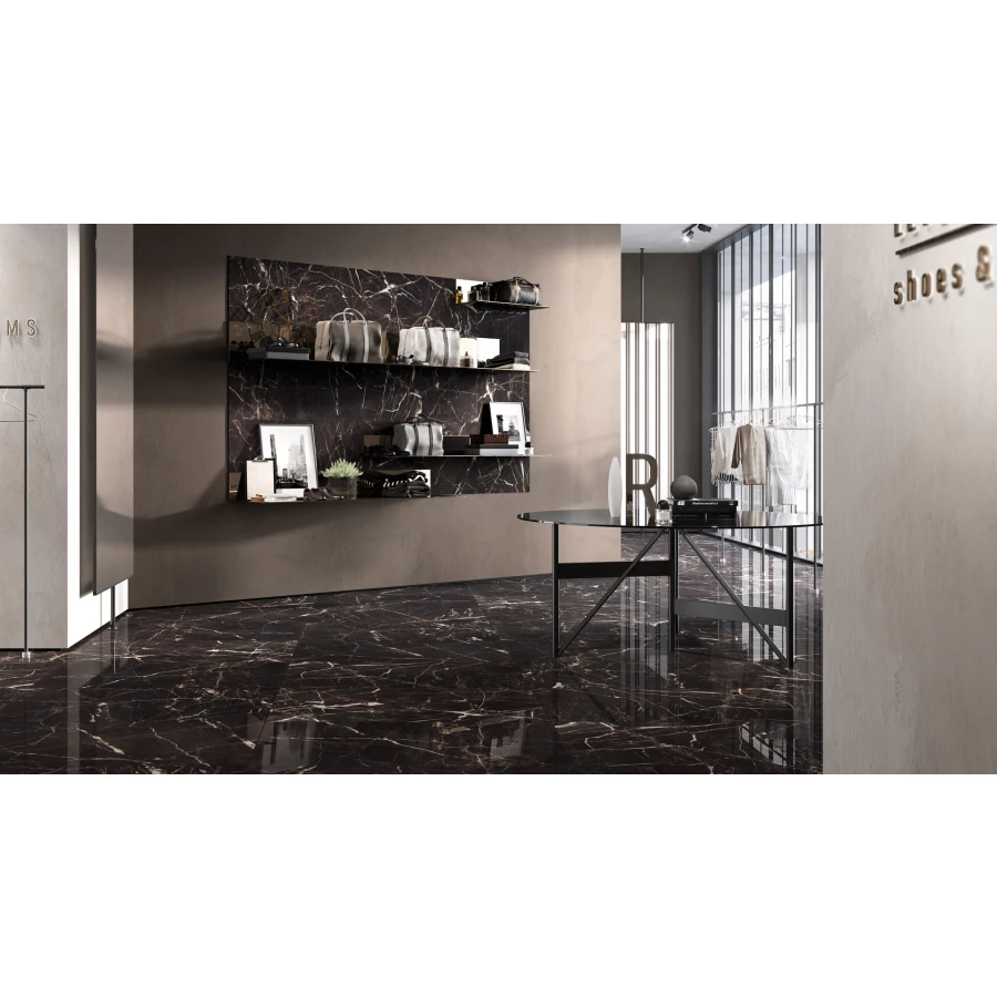 Керамогранит Rondine Canova Emperador Lap Ret черный J88518 120x60 см