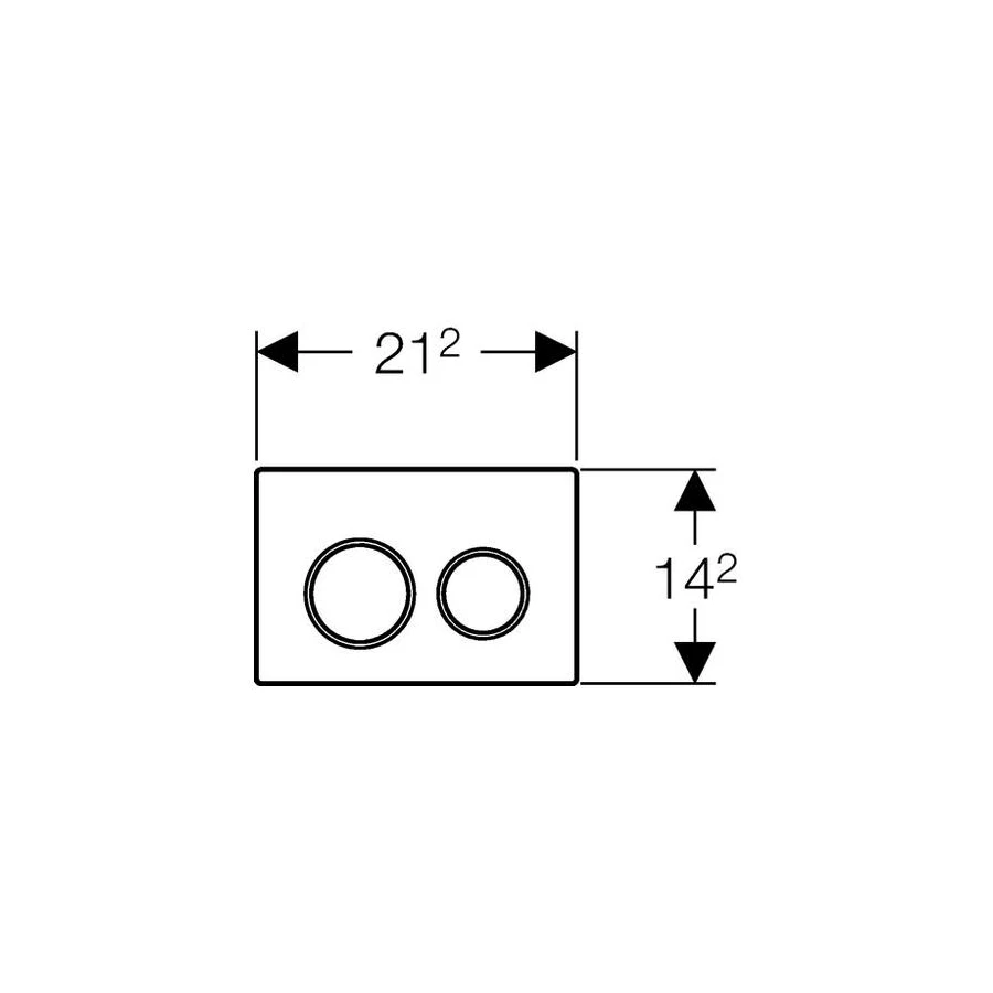 Смывная клавиша Geberit Omega 20 115.085.KH.1