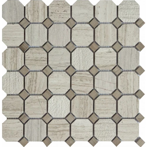 Мозаика Q-Stones Qs-Oct013-3f-48H/10 30,5*30,5