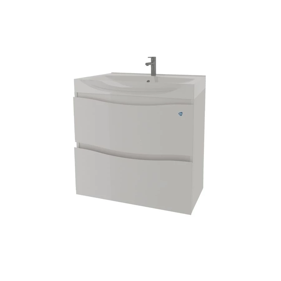 Тумба под раковину АВН Фиджи 85 подвесная белый Boyard 61.06