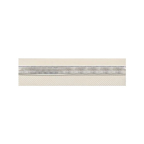 Плитка настенная Atlantic Tiles №5 Cenefa Coco Bianco 2 Бордюр матовый бежевый 29,5х7,5 см