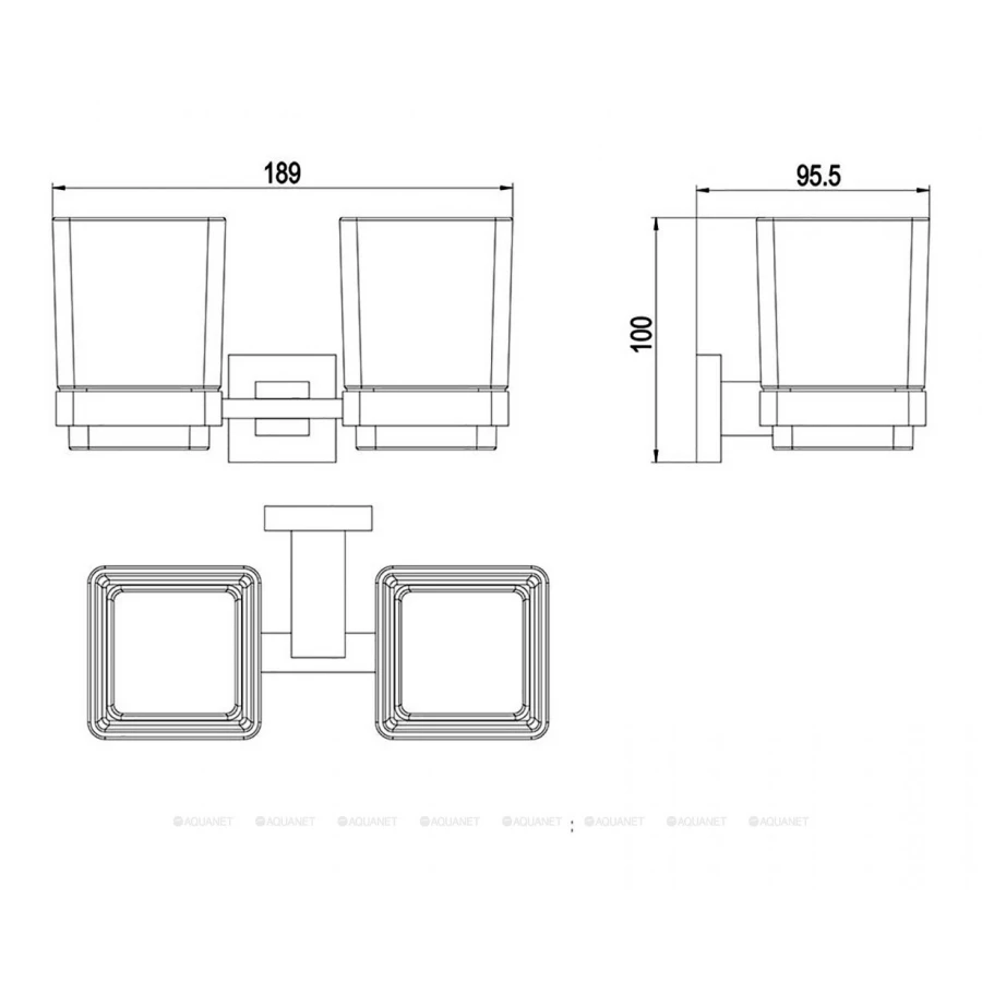 Стакан двойной Timo Selene 10034/00 18,9х10 см