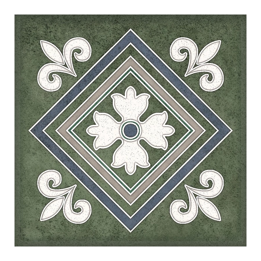 Керамическая плитка Kerlife Smalto decor 2 verde 15*15 см