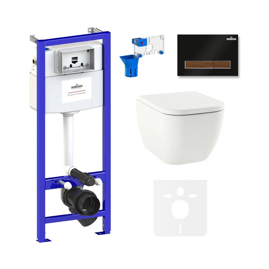 Унитаз Lavinia Boho Relfix One Rimless 75110124 (комплект 7 в 1)