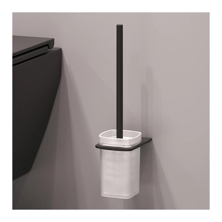 Набор подвесной унитаз с гигиеническим душем Am Pm Spirit V2.0 черный CK70H1103B