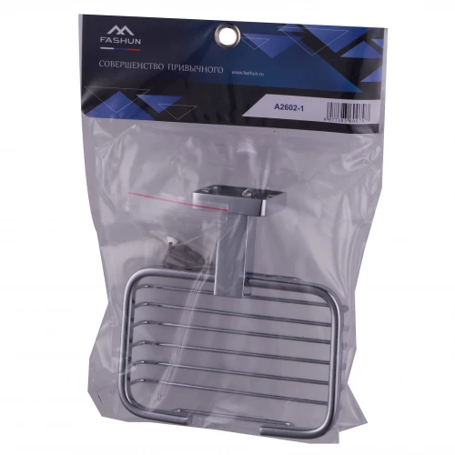 Мыльница решётчатая Fashun хром A2602-1