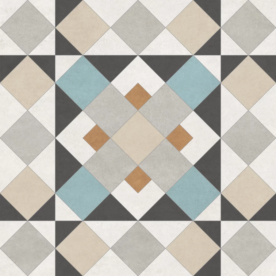 Керамогранит New Trend Design Art Mix 3 матовый многоцветный GP2020DMX11 20х20 см