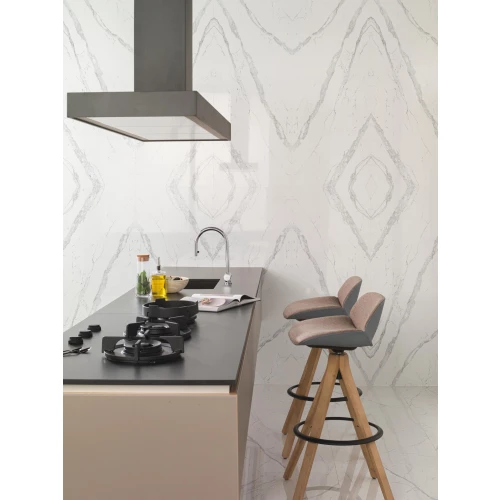 Плитка настенная Porcelanosa Балтис Боокматч А+Б / Baltic Bookmatch A+B глянцевая белая 100297128 150х59,6 см