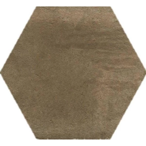 Керамогранит CIR Riabita il Cotto Esagona Feng Shui матовый коричневый 1047242 27,7х24 см