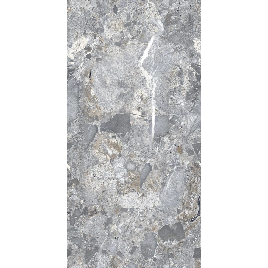 Керамогранит Seratonia Glossy Smoke Nero темно-серый 120х60 см