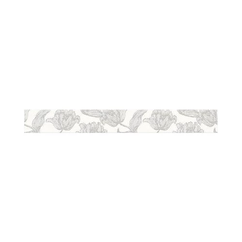 Бордюр Azori Mallorca Grey Floris 7,5х63 см