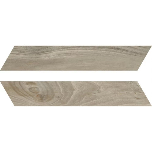 Керамогранит Rondine Woodie Green Chevron матовый бежевый J86593 40,7х7,5 см