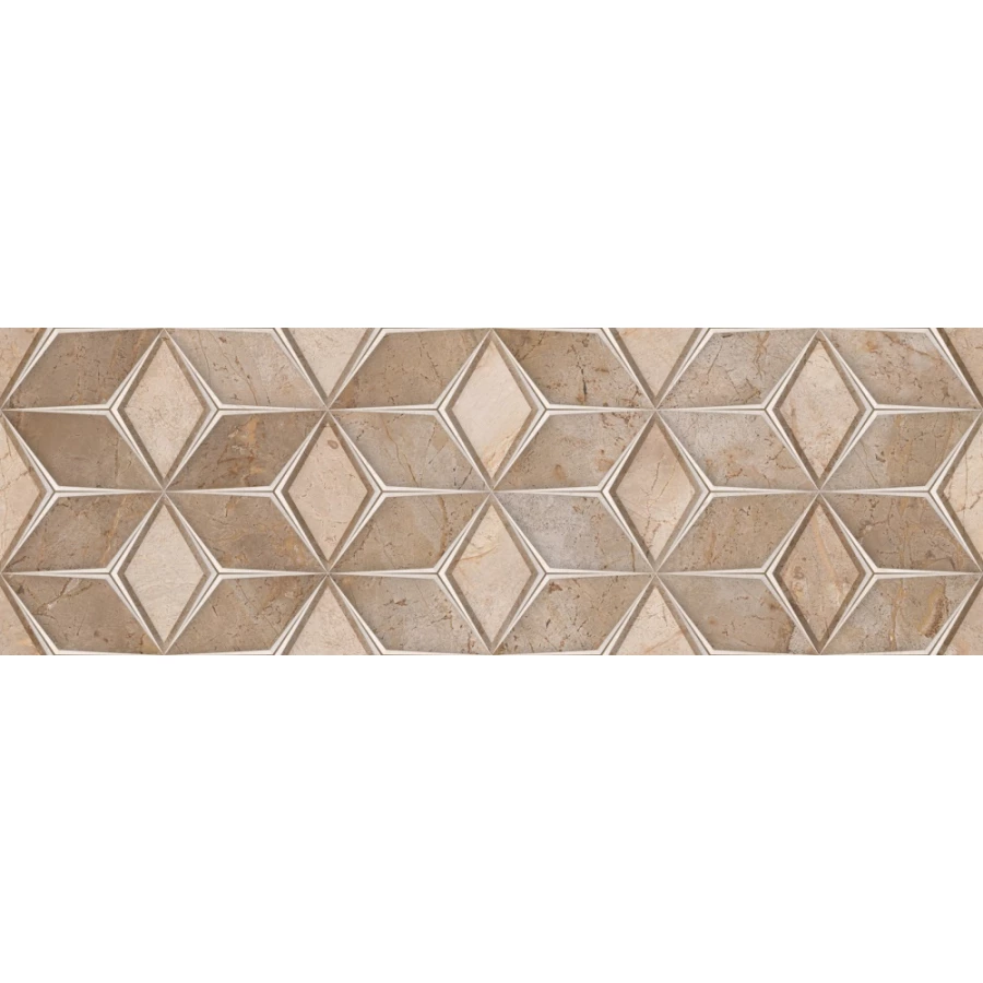 Плитка настенная Primavera Empressa Brown Decor 04 carving DC06-04 90х30 см