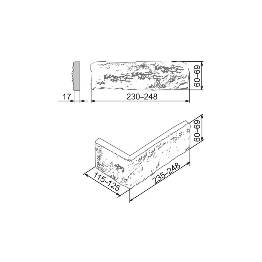 Декоративный камень Камелот Марсель бежевый 301