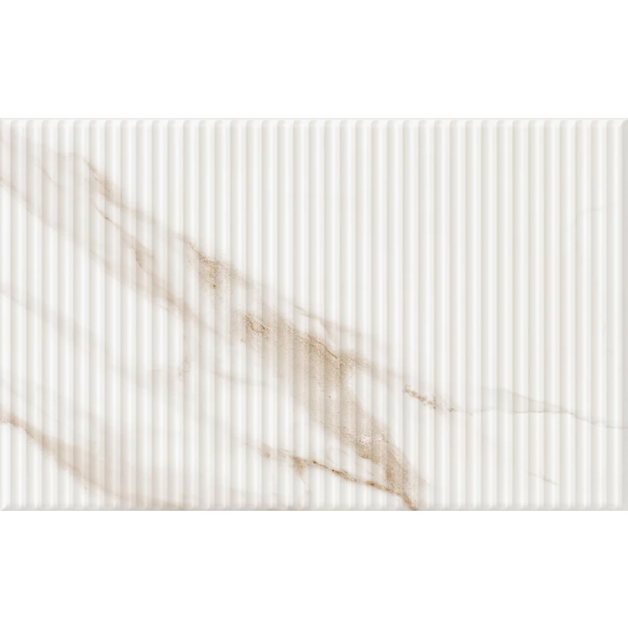 Плитка настенная Gracia Ceramica Капелла низ 02 глянцевая белая 010100001555 40х25 см