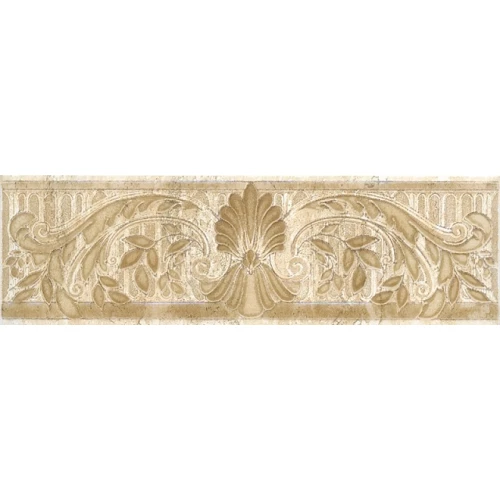 Плитка настенная Kerama Marazzi Травертин Бордюр Скульптура глянцевый бежевый AD/A115/8180 20х5,7 см